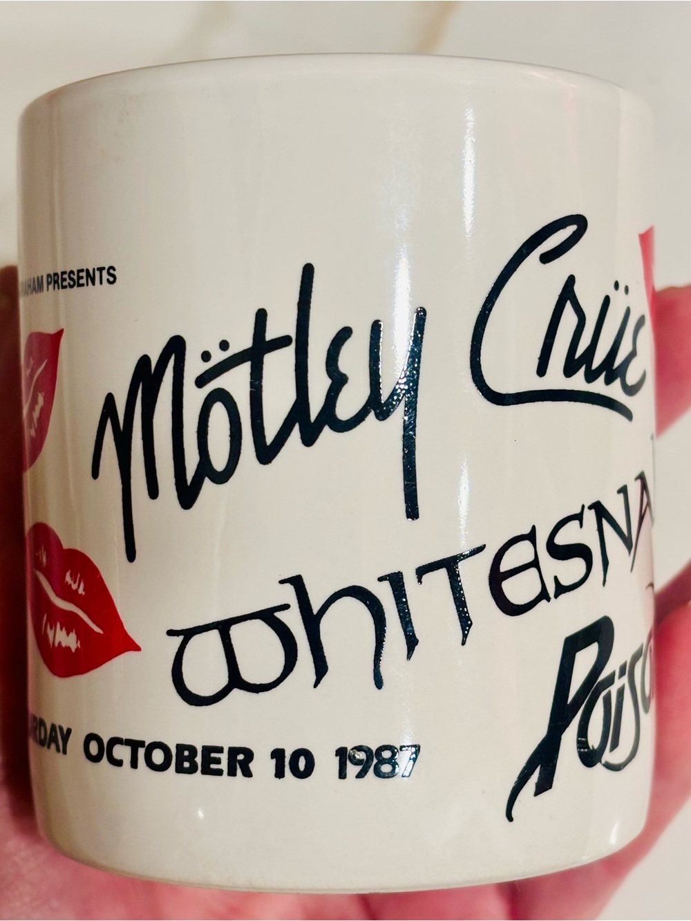 Rare Motley Crue Day on The Green Staff and Crew Mug 1987
